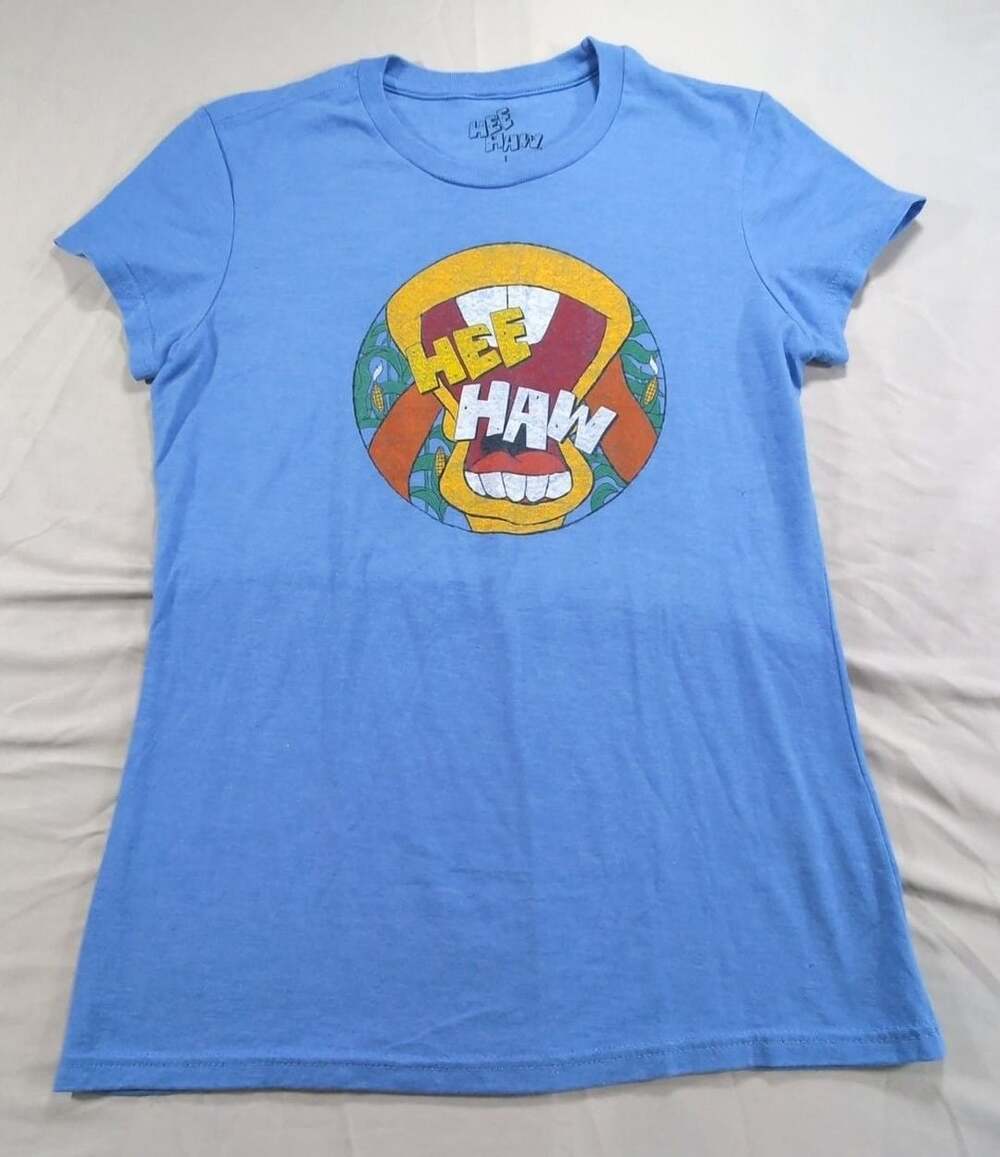 Hee Haw Classic Country Variety Show Logo Blue T-Shirt Women's Large